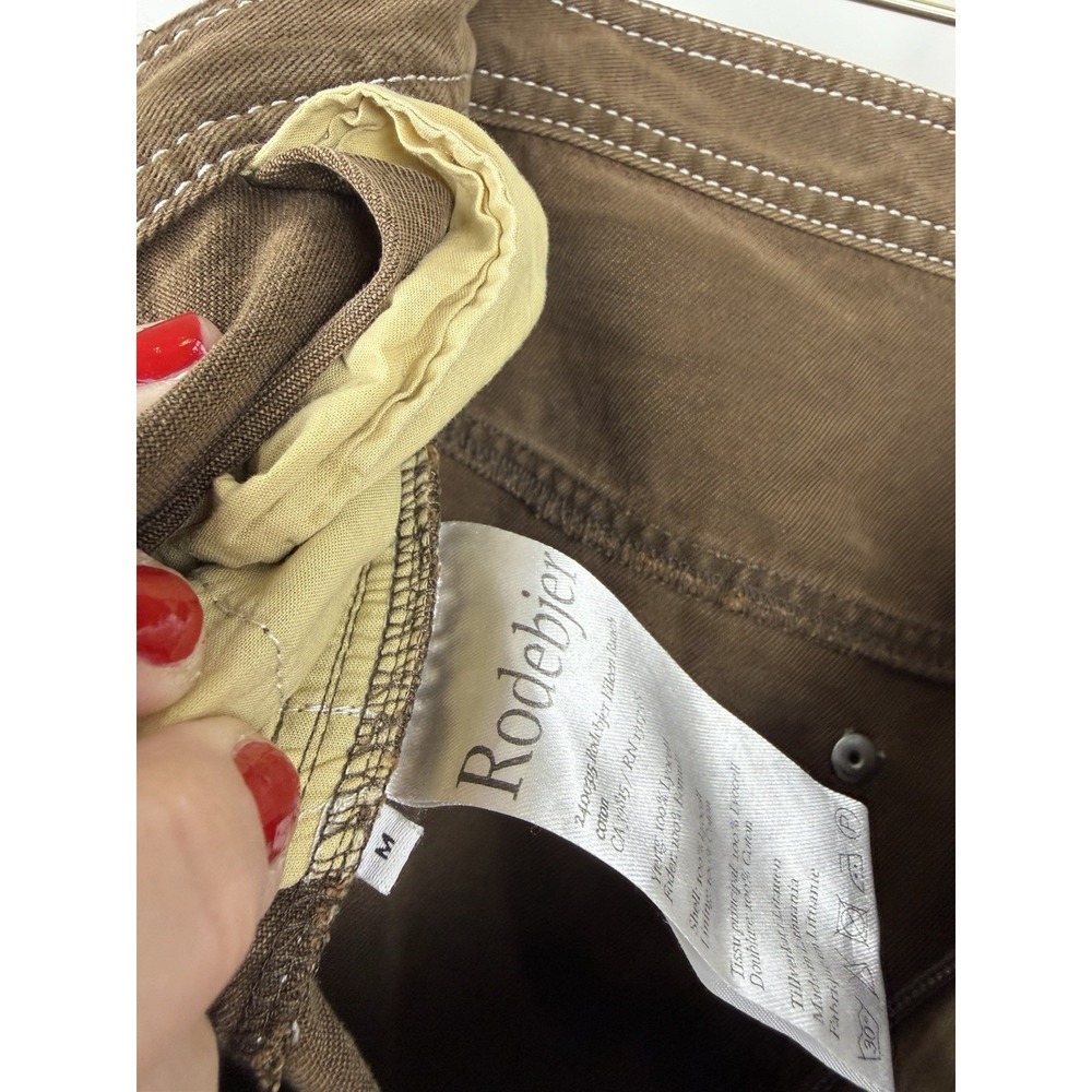Rodebjer Eileen Ranch Cotton Pants in Dark Brown Size M EUC - Picture 9 of 11